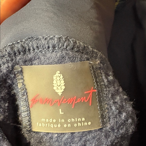 Free People Hit the Slopes Salopette Fleece Sherpa Overalls Blue Large - Picture 9 of 11